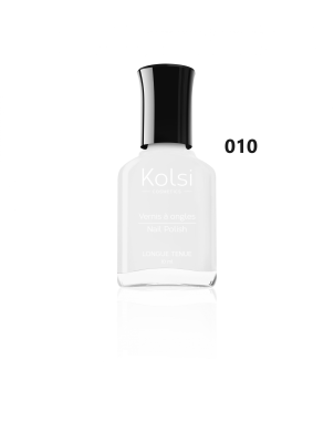 Kolsi - Vernis à Ongles 10ml - Blanc N° 010