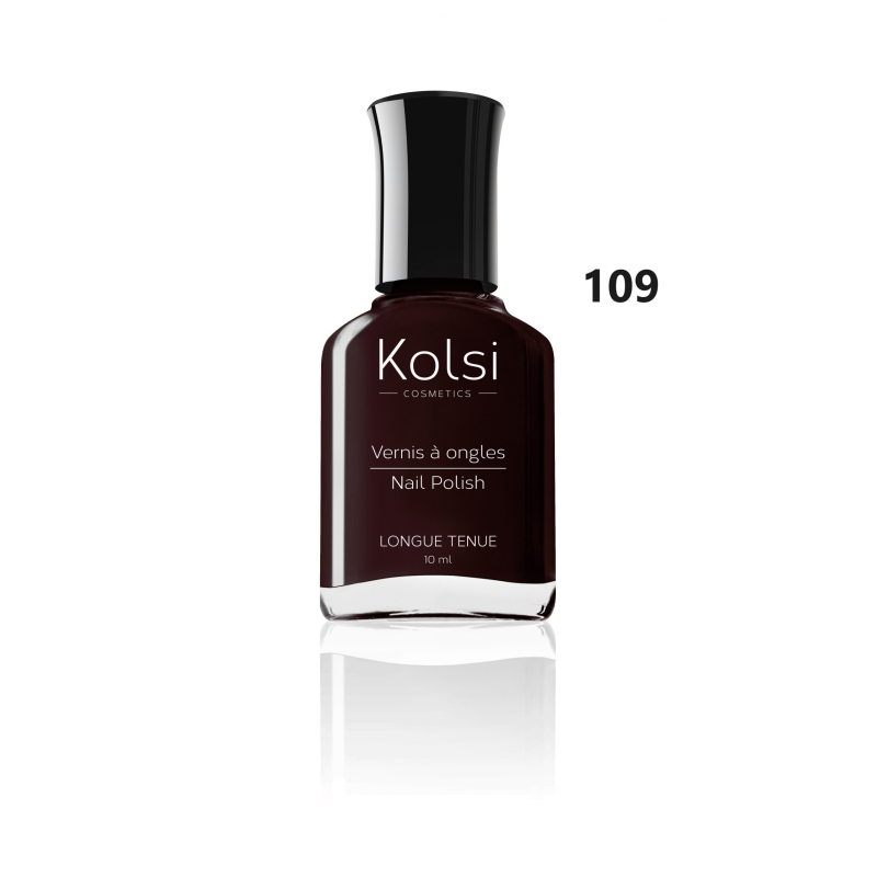 Kolsi - Vernis à Ongles 10ml - Noir N° 109