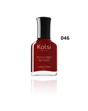 Kolsi - Vernis à Ongles 10ml - Rouge Bordeaux N° 046