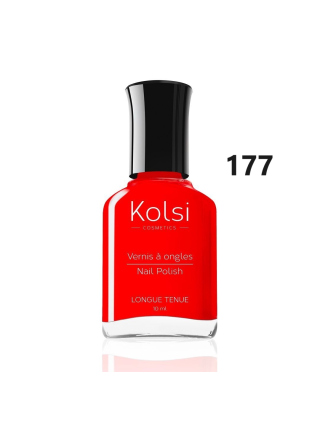 Kolsi - Vernis à Ongles 10ml - Rouge Vif N° 177