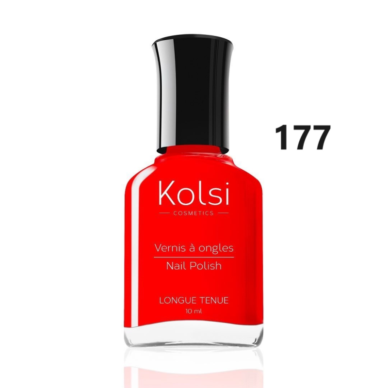 Kolsi - Vernis à Ongles 10ml - Rouge Vif N° 177