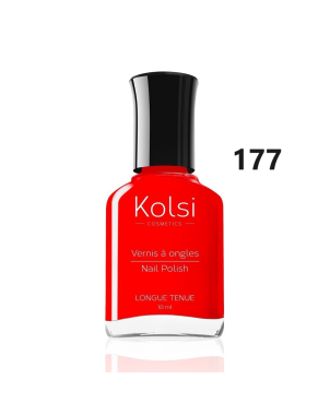 Kolsi - Vernis à Ongles 10ml - Rouge Vif N° 177