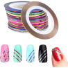 Ruban Ongles Design Onglerie et Nail Art Autocollant Fil Striping