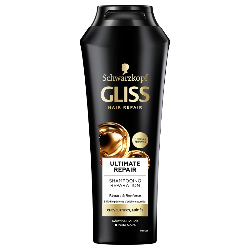 Gliss Shampoing Ultimate Repair - Cheveux secs/très abîmés 400ml