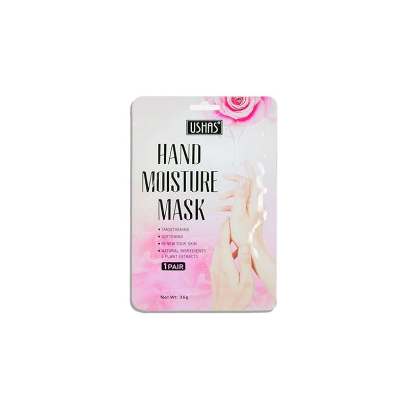 USHAS Masque Mains - Hydratation Mains Secs et Abîmés - Rose