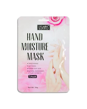 USHAS Masque Mains - Hydratation Mains Secs et Abîmés - Rose