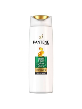 Pantene Shampoing Smooth & Silky 200ml - Cheveux Secs Frisés