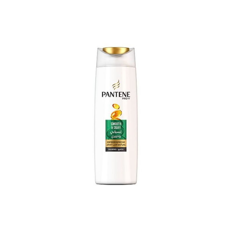 Pantene Shampoing Smooth & Silky 200ml - Cheveux Secs Frisés