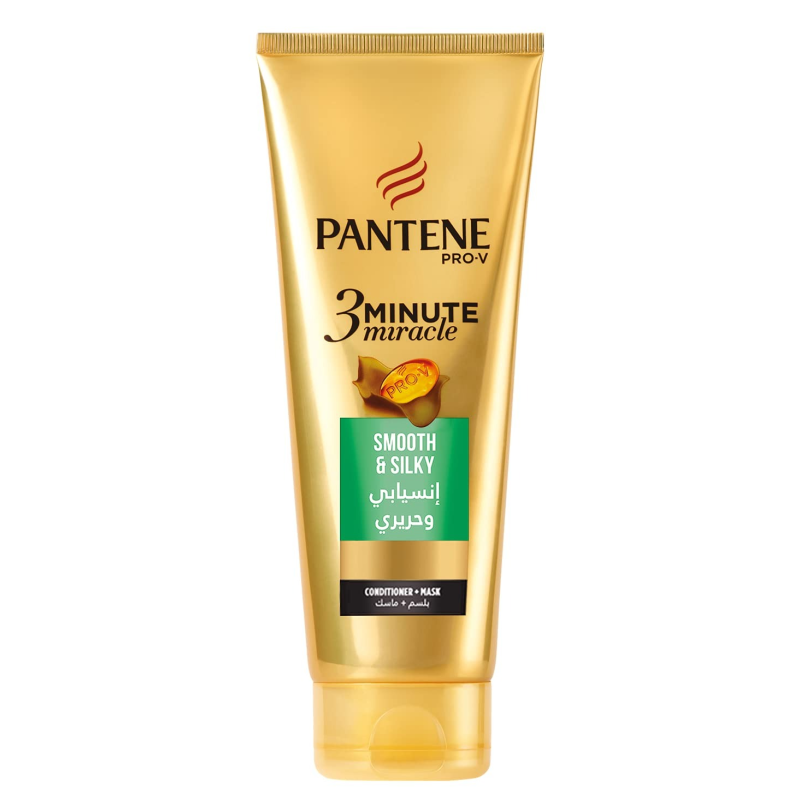 Pantene Conditionner Masque Smooth & Silkey xxxml - Cheveux Secs Frisés