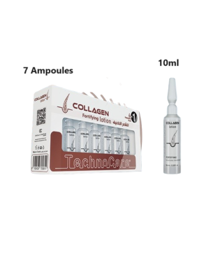 7 Ampoules 10ml Lotion Collagène - Technocare Cheveux Fins et Faibles