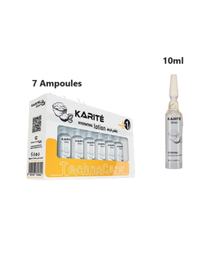 7 Ampoules 10ml Lotion Karité - Technocare Cheveux Déshydratés