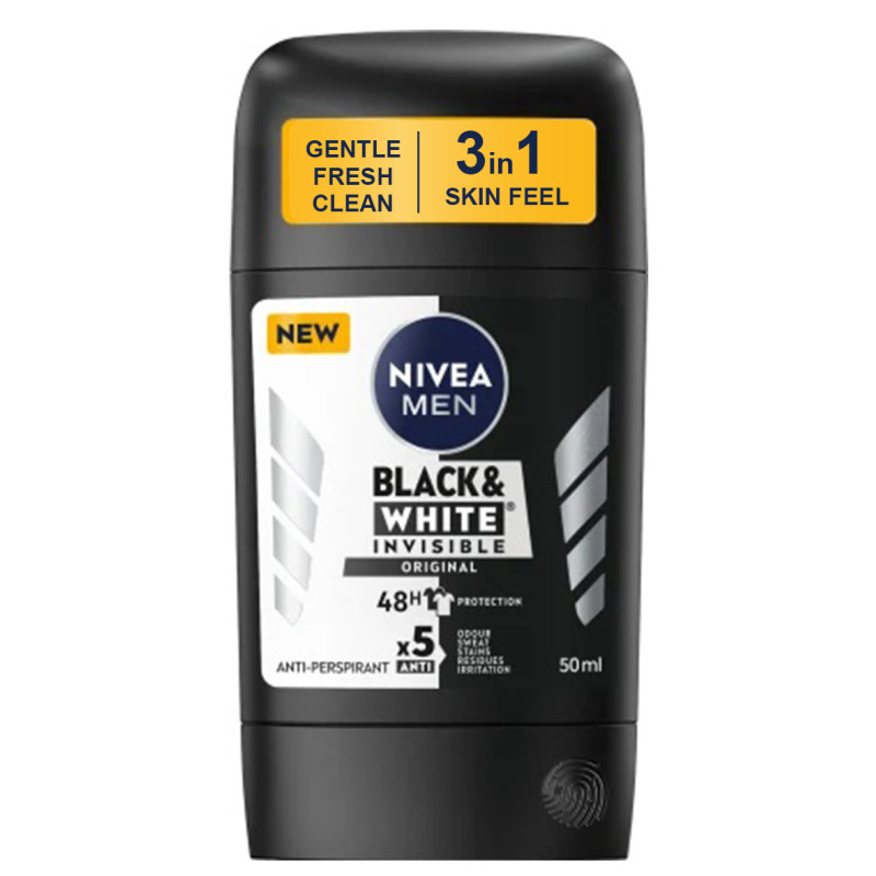 Nivea Stick Déodorant Homme 50ml - Masculine Black & White