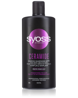 Syoss Shampoing 500ml - Ceramide - Cheveux Abîmés et Fragiles