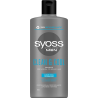 Syoss Shampoing 500ml - Clean & Cool - Pour Hommes