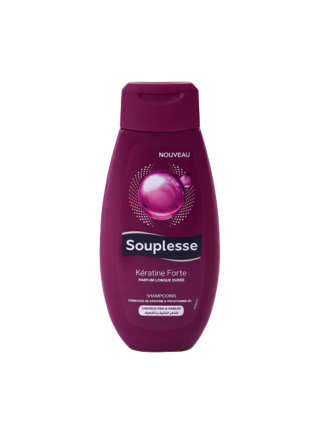 Souplesse Shampoing Kératine 350ml - Cheveux Faibles et Fins