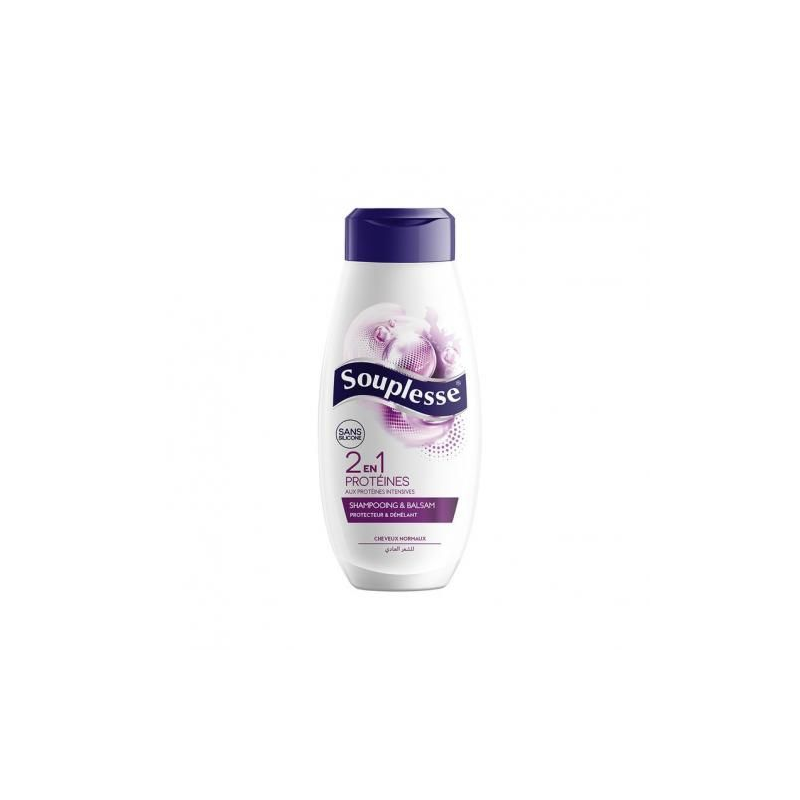 Souplesse Shampoing 2en1 Protéine 350ml - Cheveux Normaux