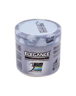 Elegance Triple Action Gel Styling Hair Gris 250ml - Gel Coiffure Cheveux pour Hommes