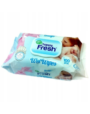 Happy Fresh Lingettes 100 pièces - Nettoyage Démaquillage