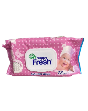 Happy Fresh Lingettes 72 pièces - Nettoyage Démaquillage