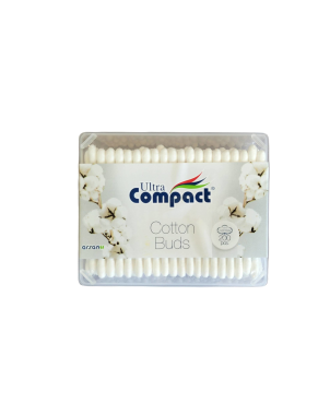 Bâtonnets Oreilles 200 pièces - Ultra Compact Cotton Buds