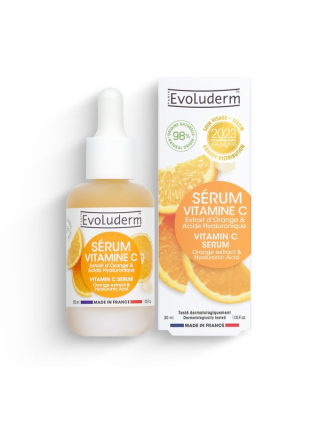 Evoluderm Sérum Vitamine C Extrait d'Orange et Acide Hyaluronique 30ml