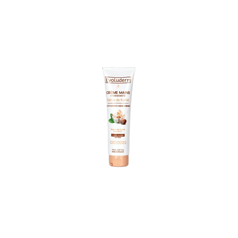 Evoluderm Crème à Mains Hydratante Délice Beurre de Karité 150ml