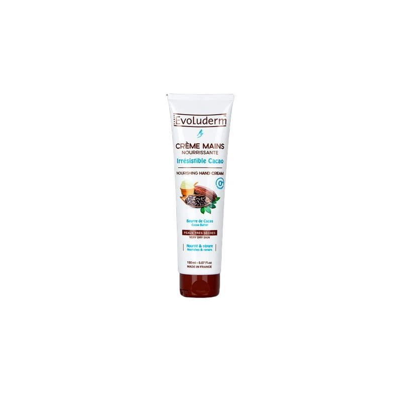 Evoluderm Crème à Mains Beurre de Cacao Nourrissante Irrésistible 150ml