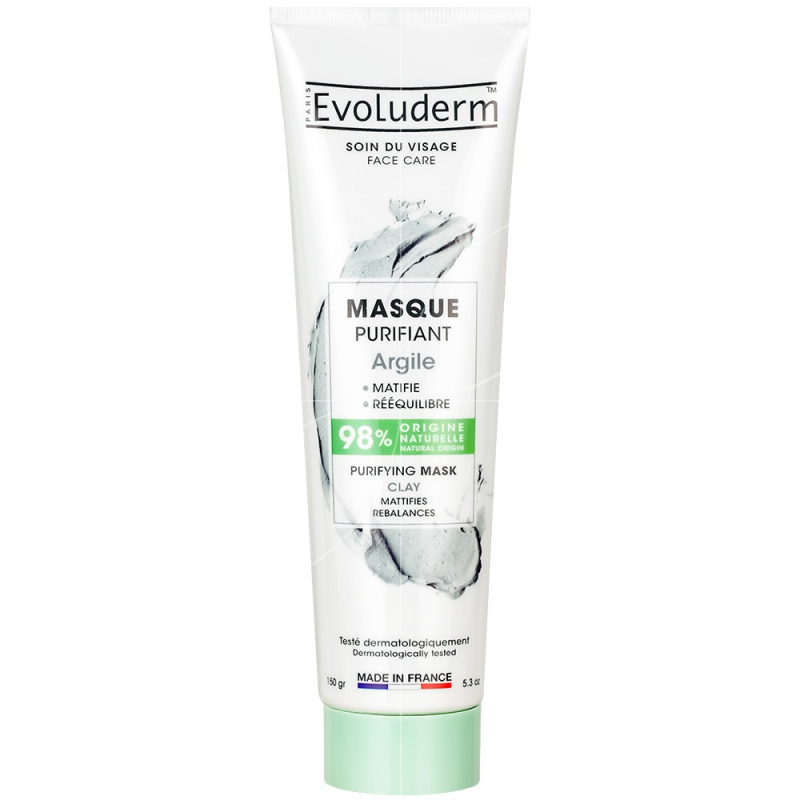 Evoluderm Masque Visage Purifiant à l'Argile 150ml