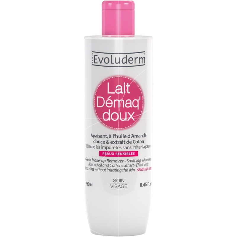 Evoluderm Lait Démaquillant Peaux Sensibles à l'huile d'amande 250ml