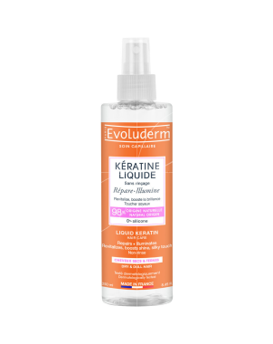 Evoluderm Kératine Liquide Sans Rinçage Cheveux Secs Et Ternes 250ml