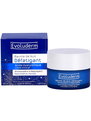 Evoluderm Baume De Nuit Défatigant Peau Lissée et Reposée 50ml