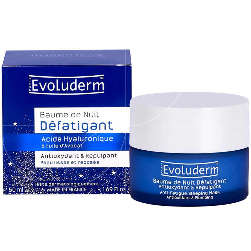 Evoluderm Baume De Nuit Défatigant Peau Lissée et Reposée 50ml