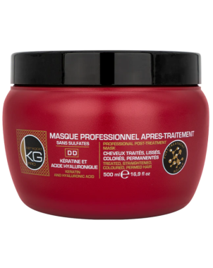 Masque Professionnel Après-Traitement Cheveux Traités, Lissés, Colorés, Permanentés Keragold 500ml