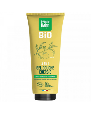 Gel Douche 4 en 1 Corps, Cheveux, Visage, Barbe YUZU Pétrole Hahn Bio 250ml