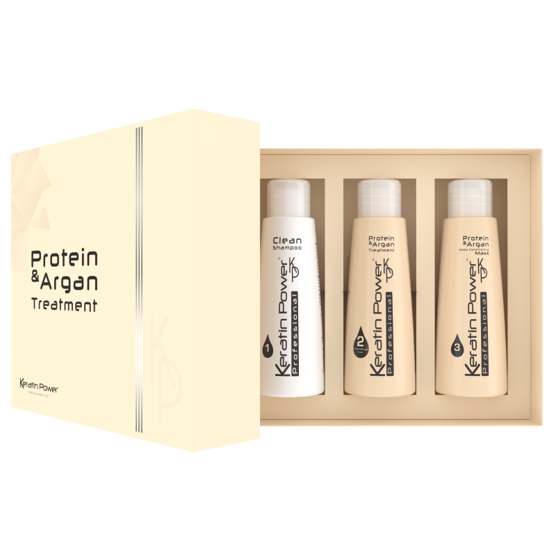 Kit Protéine et Argan 3*125ml - Keratin Power