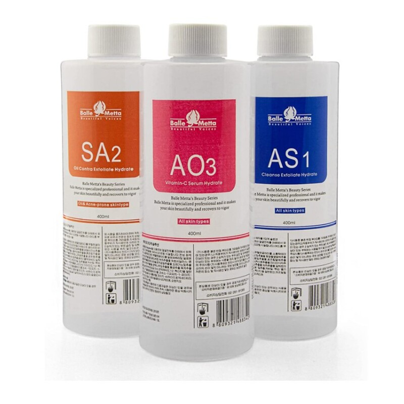 Hydrafacial Solutions Liquides (AS1, SA2, AO3) - Soins Professionnel Esthétique