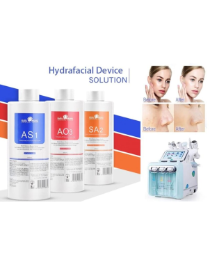 Hydrafacial Solutions Liquides (AS1, SA2, AO3) - Soins Professionnel Esthétique