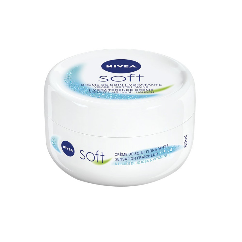 Nivea Soft Crème Visage Mains Corps 50ml