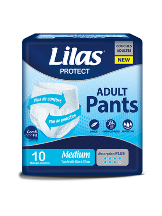 Lilas Protect - Adult Pants Medium - 10 pcs