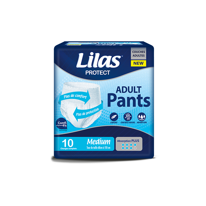 Lilas Protect - Adult Pants Medium - 10 pcs