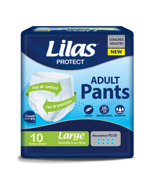 Lilas Protect - Adult Pants Large - 10 pcs