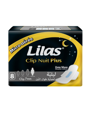 Lilas Clip Nuit Plus Micro Aérée 7mm