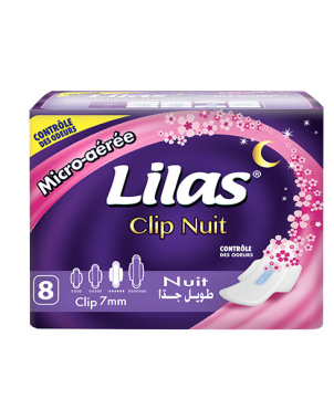 Lilas Clip Nuit Contôle des Odeurs 7mm Parfumé