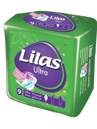 Lilas Ultra Normal 3mm Serviettes Invisibles