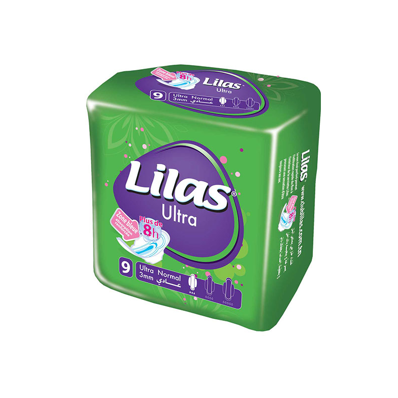 Lilas Ultra Normal 3mm Serviettes Invisibles