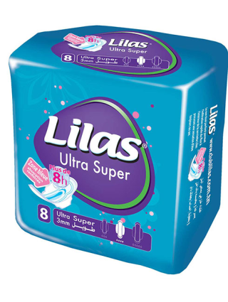 Lilas Ultra Super 3mm Serviettes Invisibles