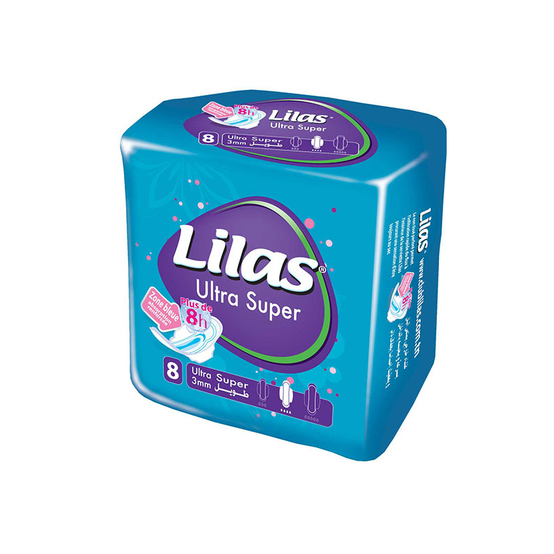 Lilas Ultra Super 3mm Serviettes Invisibles