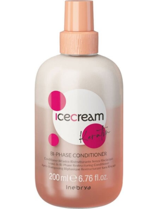 Conditionner Bi-Phasé Kératine 200ml - Inebrya Ice Cream