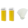 Pack épilation corps 2 cire cartouche + 100 papiers bandes dépilatoire