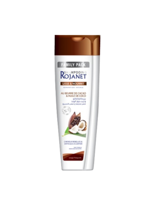 Rojanet Beurre de Cacao et Huile de Coco 650ml - Cheveux Rebels et Difficiles à Coiffer